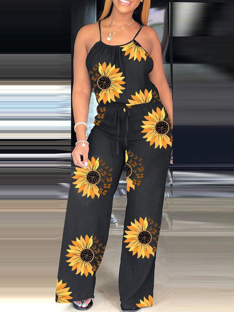 Women Summer Suspender Jumpsuit