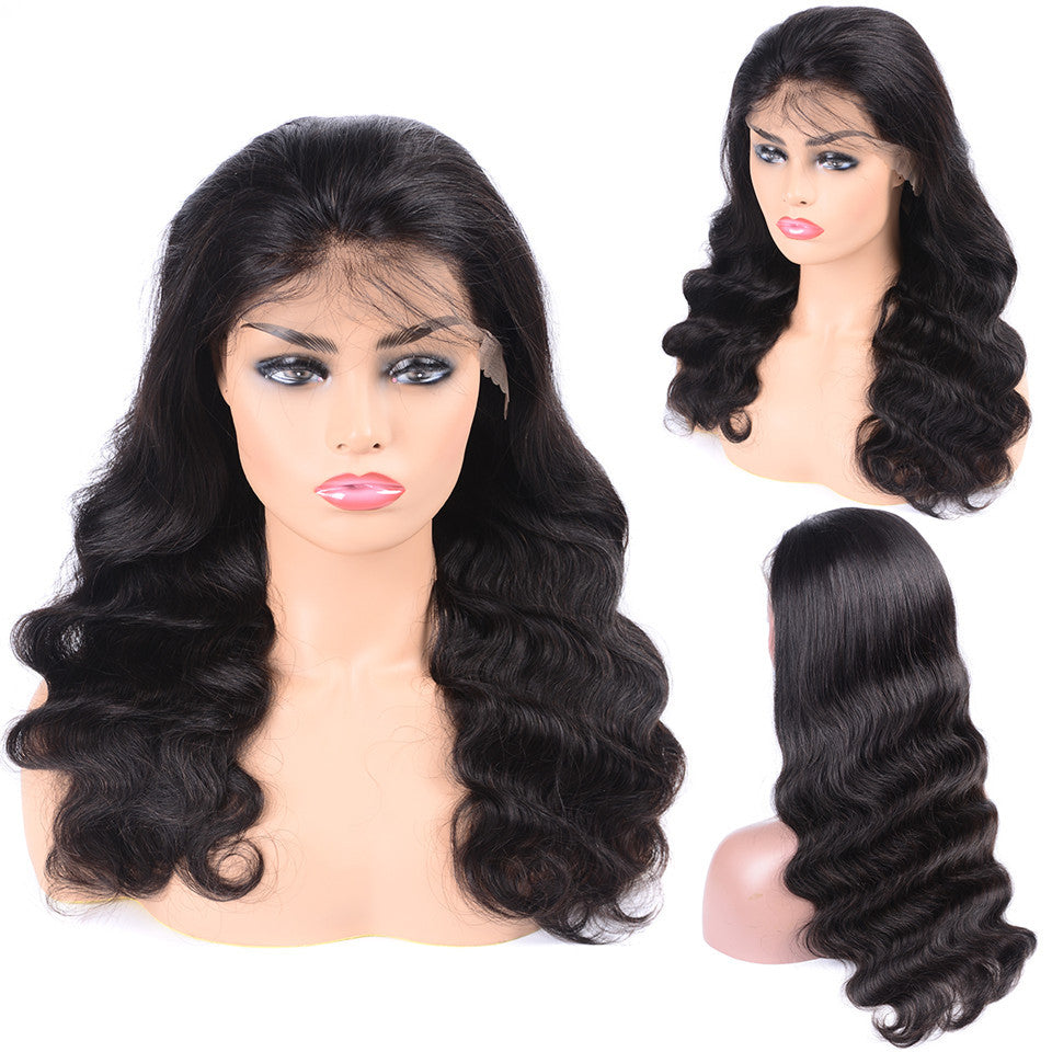 13x1x4 Body Wave 13x1x6 T part Lace Transparent Human Hair Wigs 180% D