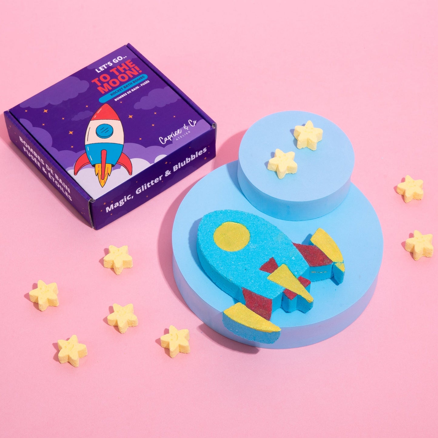 Let's go to the moon! Mega + Minis Bath Bomb Set