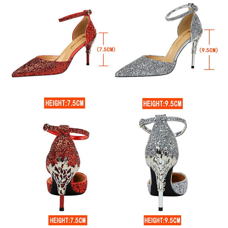 Woman Pumps Sequins High Heels Women Shoes Fashion Ladies Shoes