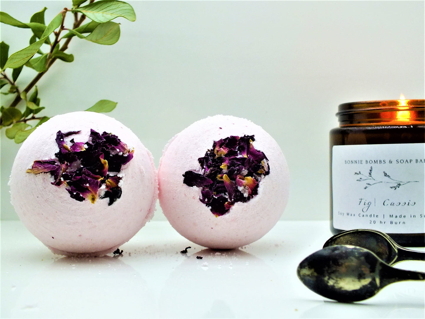 ROSE BATH BOMB (PAIR)