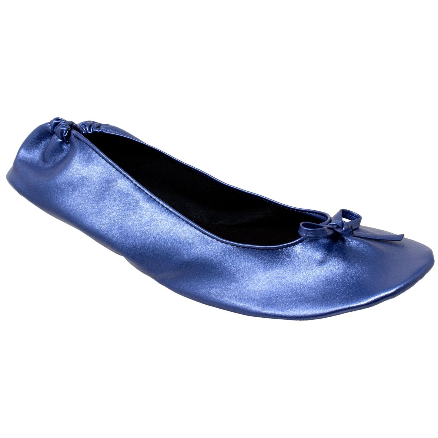 Foldable Ballet Flats Women's Travel Portable Comfortable Shoes Navy