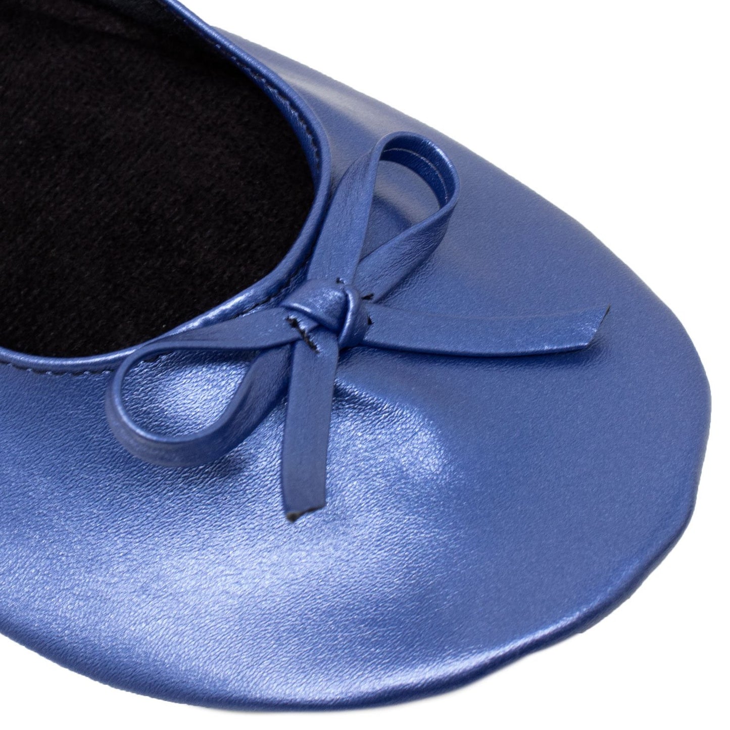 Foldable Ballet Flats Women's Travel Portable Comfortable Shoes Navy