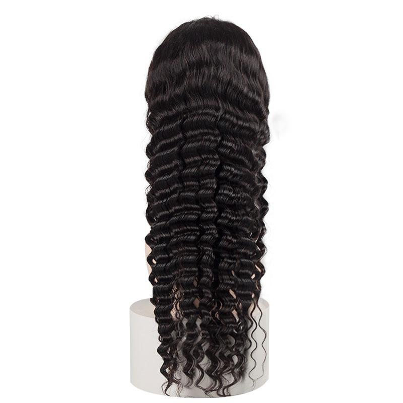 Loose Deep Wave 13x6 Transparent Lace Frontal Brazilian Human Hair Wig