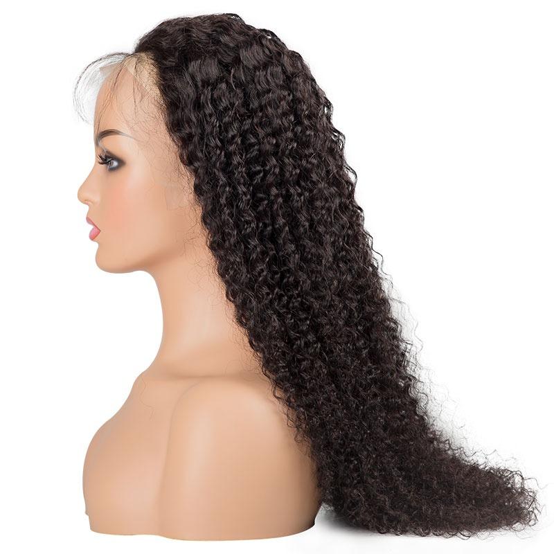 BeuMax Brazilian 13x4 Kinky Curly Lace Front Human Hair Wigs