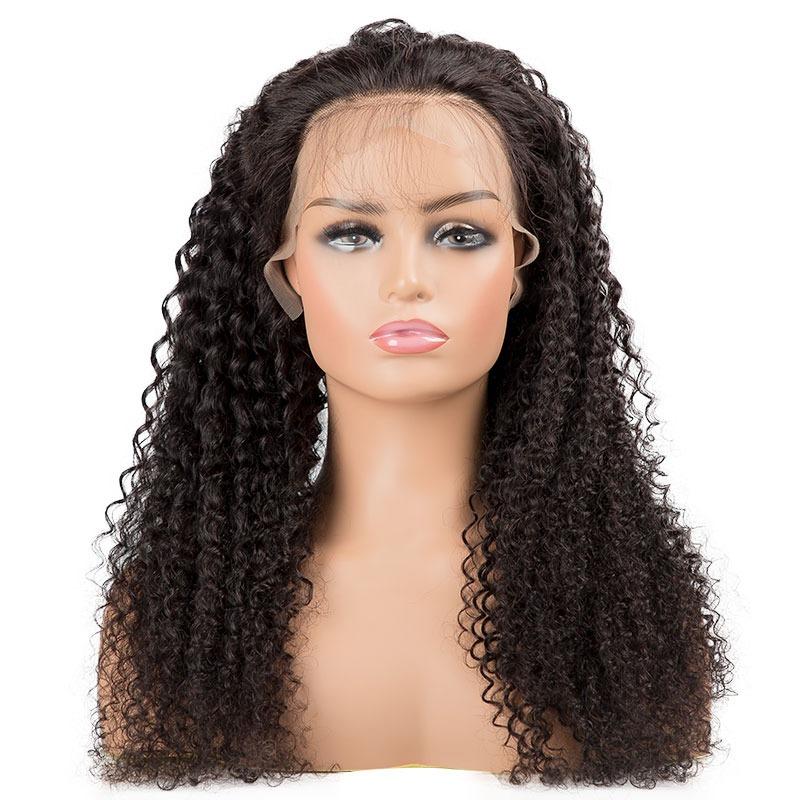 BeuMax Brazilian 13x4 Kinky Curly Lace Front Human Hair Wigs