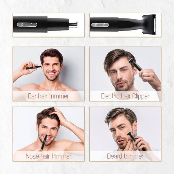 Waterproof Ear and Nose Hair Trimmer for Women & Men