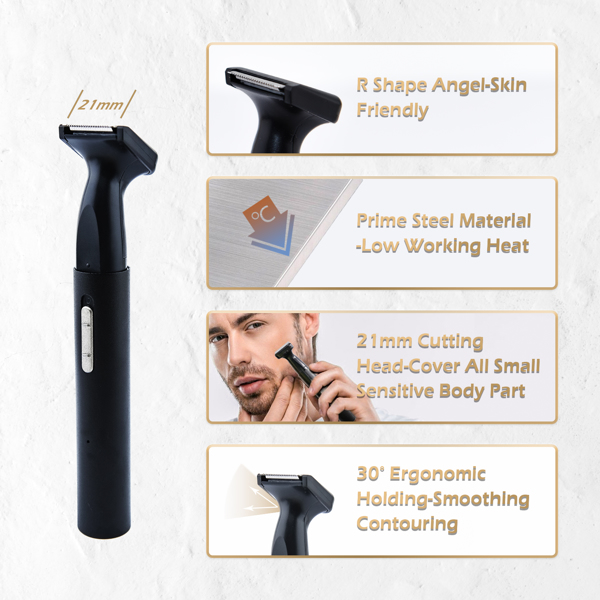 Waterproof Ear and Nose Hair Trimmer for Women & Men