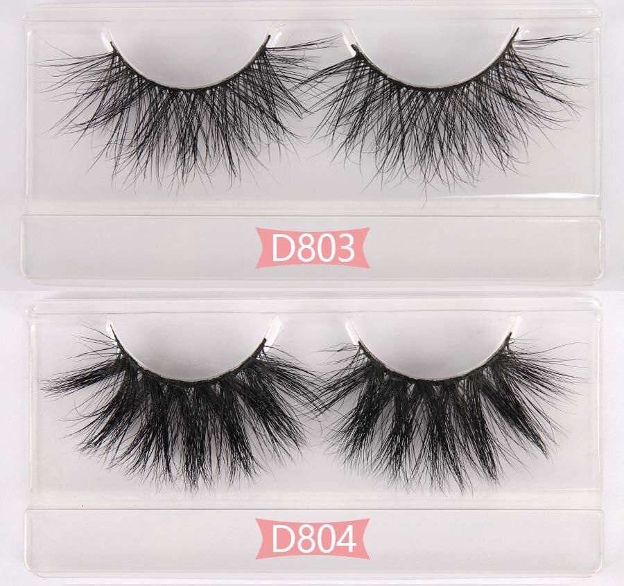 Wholesale Eyelashes100 Pairs 3D Mink Eyelashes 25MM Thick Long Wispy