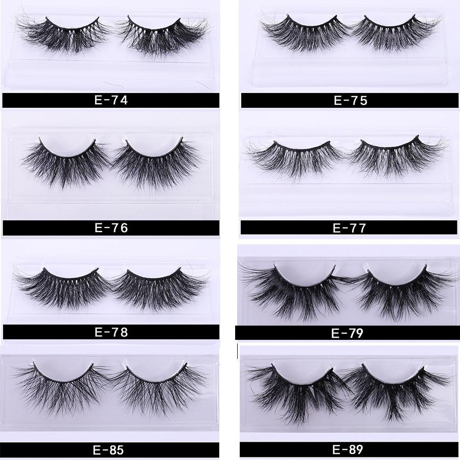 25 MM Lashes Wholesale 30/50/100 Pairs 3D Mink Eye Lashes With Tray No