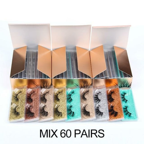 Eye Lashes Wholesale 5/30/50/100pcs 6D Mink Lashes Natural False