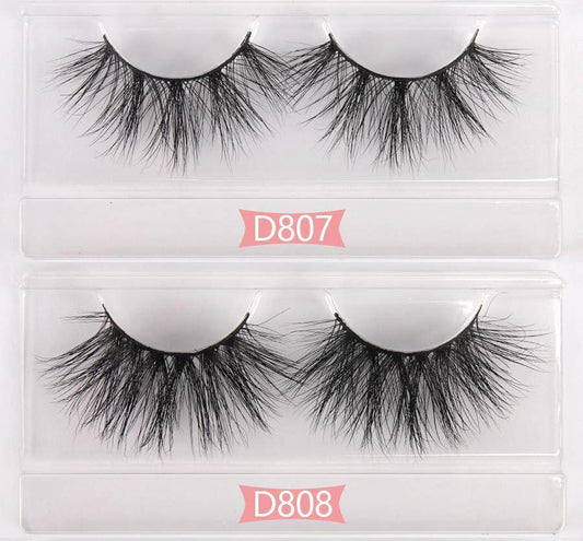 Wholesale Eyelashes100 Pairs 3D Mink Eyelashes 25MM Thick Long Wispy